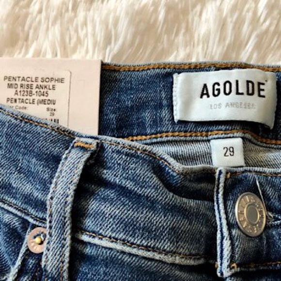 “NEW” AGOLDE Sophie Mid-Rise Skinny Ankle Jean - Picture 6 of 7